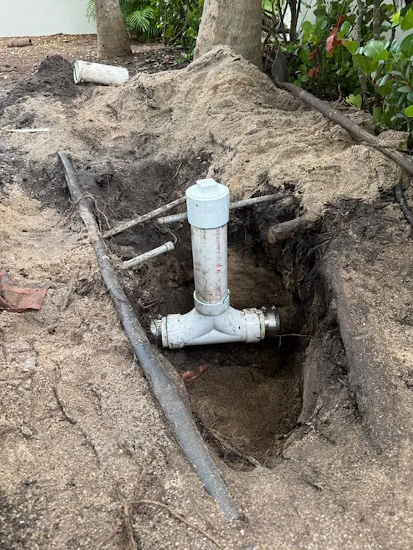 Underground plumbing cleanout repair completed by A&L Premier Plumbing